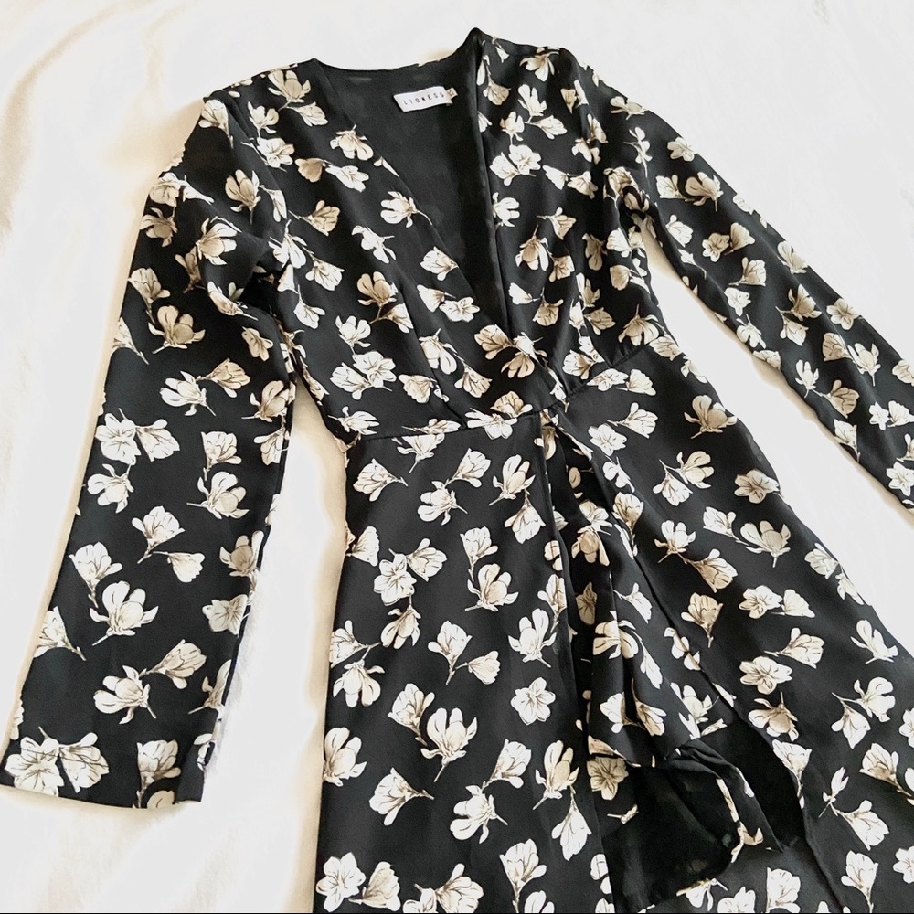 Lioness Drop Dead Long Sleeve Maxi Dress - XS